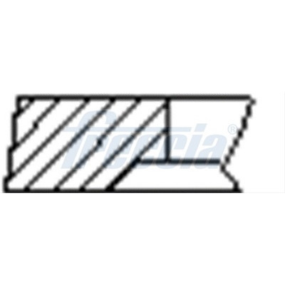 SET SEGMENTI PISTON - FRECCIA - CSNBB